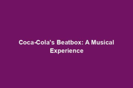 Coca-Cola's Beatbox: A Musical Experience